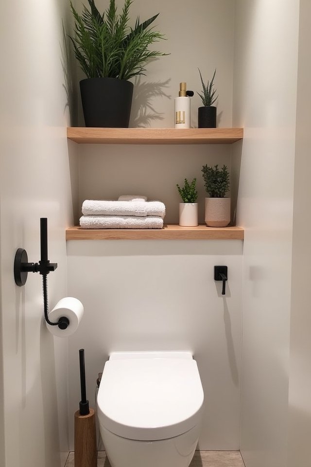 maximize toilet storage space