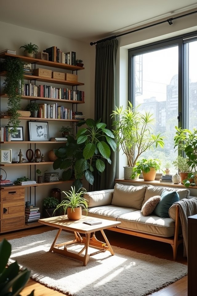 maximize wall and ceiling space