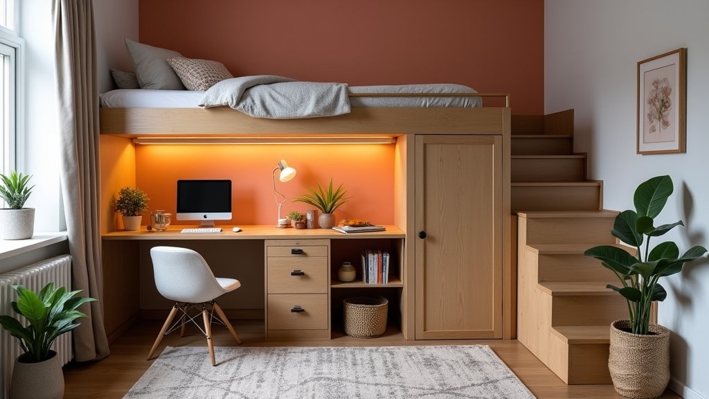 maximizing small bedroom style