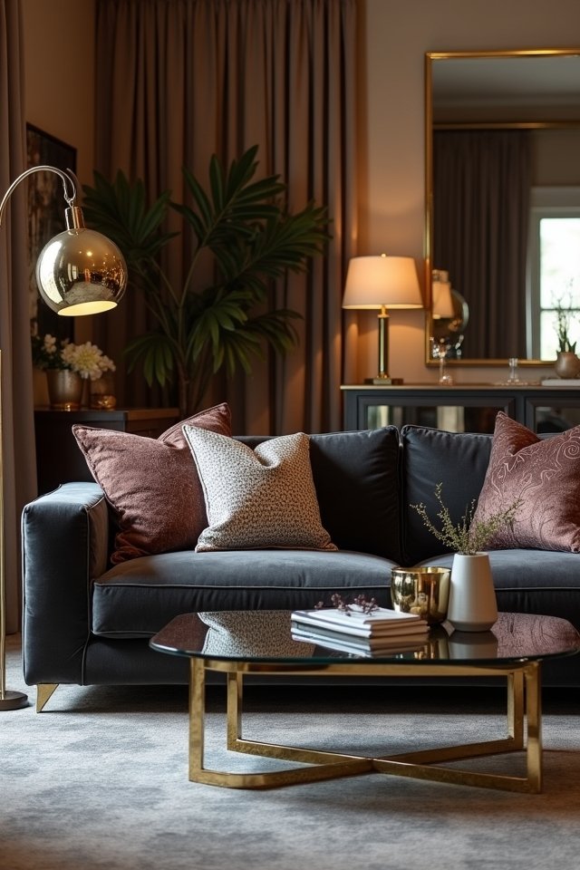metal accents for glamour