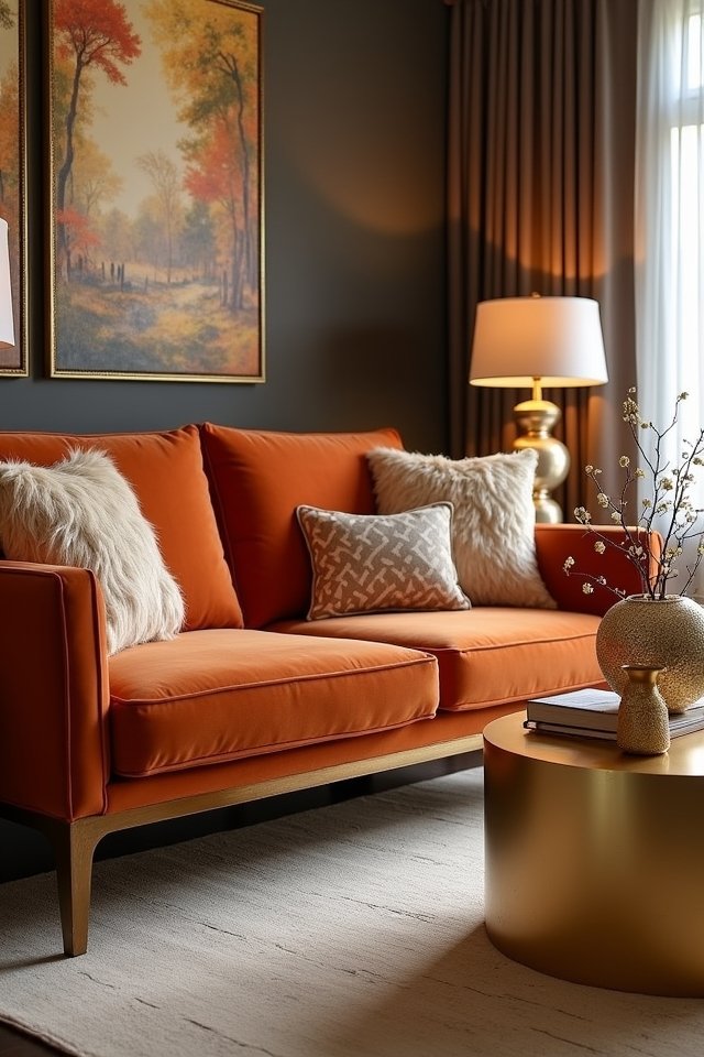 metallic accents elevate decor