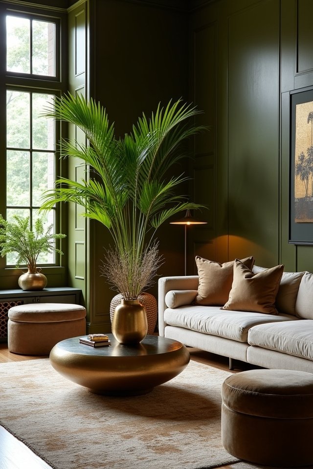 metallic accents elevate decor