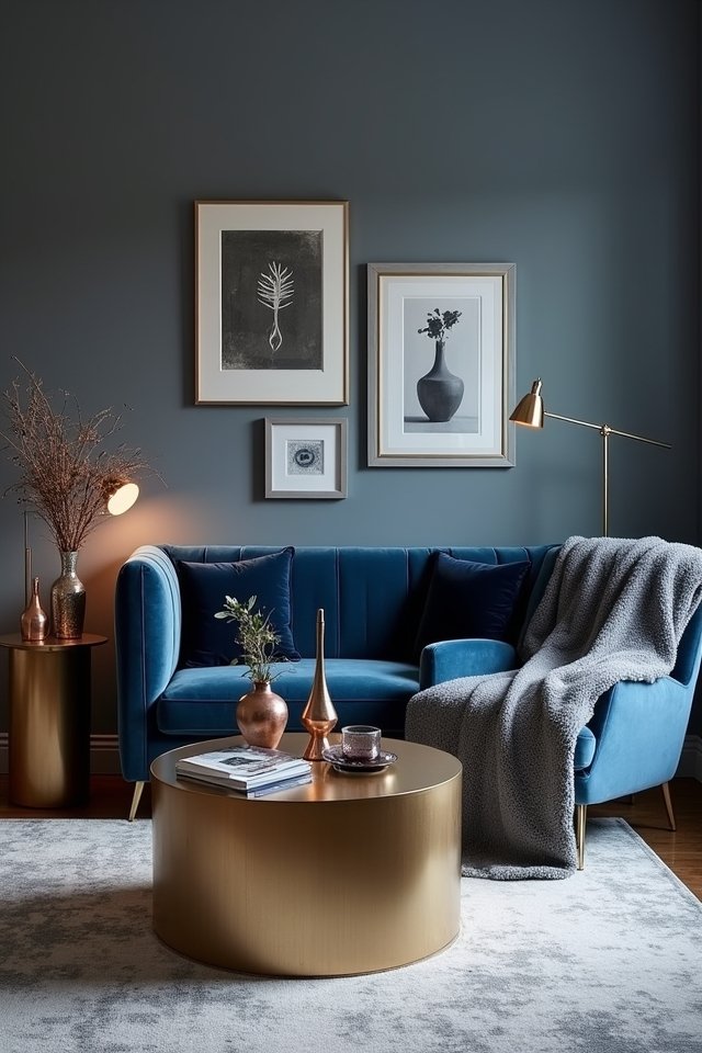 metallic accents elevate decor