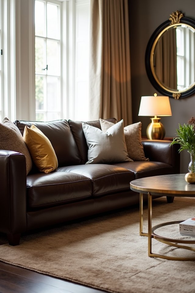 metallic accents elevate sophistication