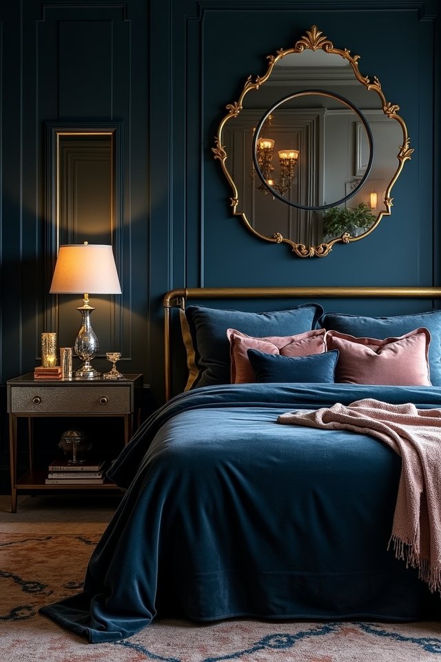 metallic accents enhance elegance