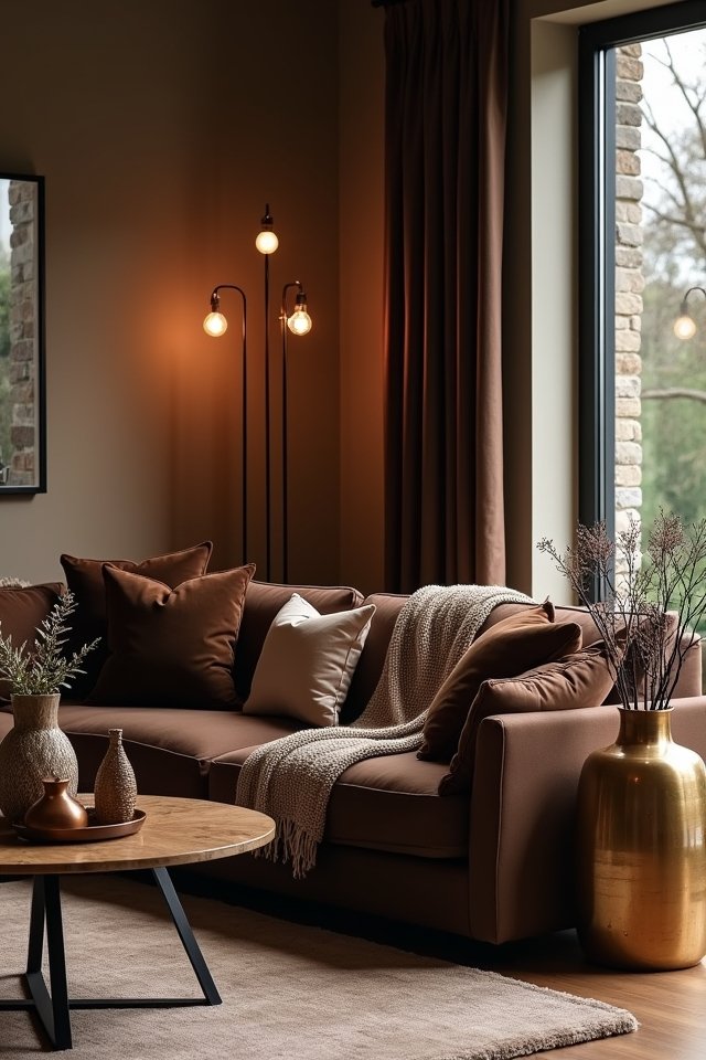 metallic accents enhance elegance