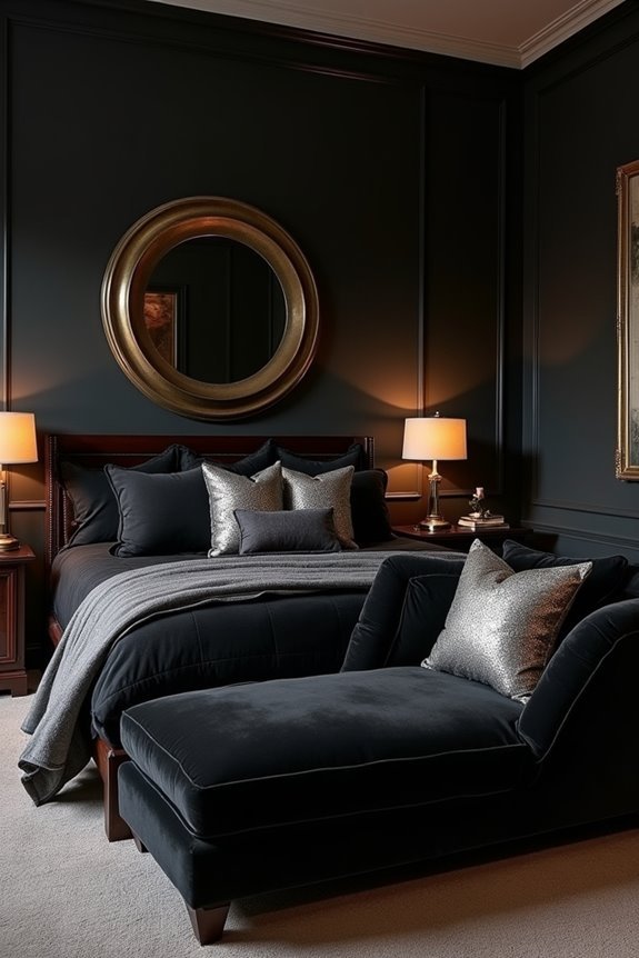 metallic accents enhance elegance