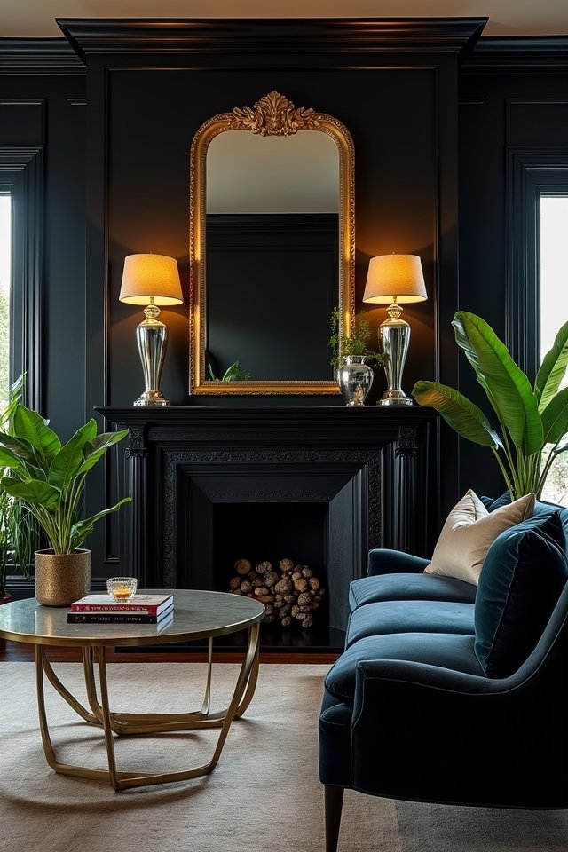 metallic accents enhance glamour