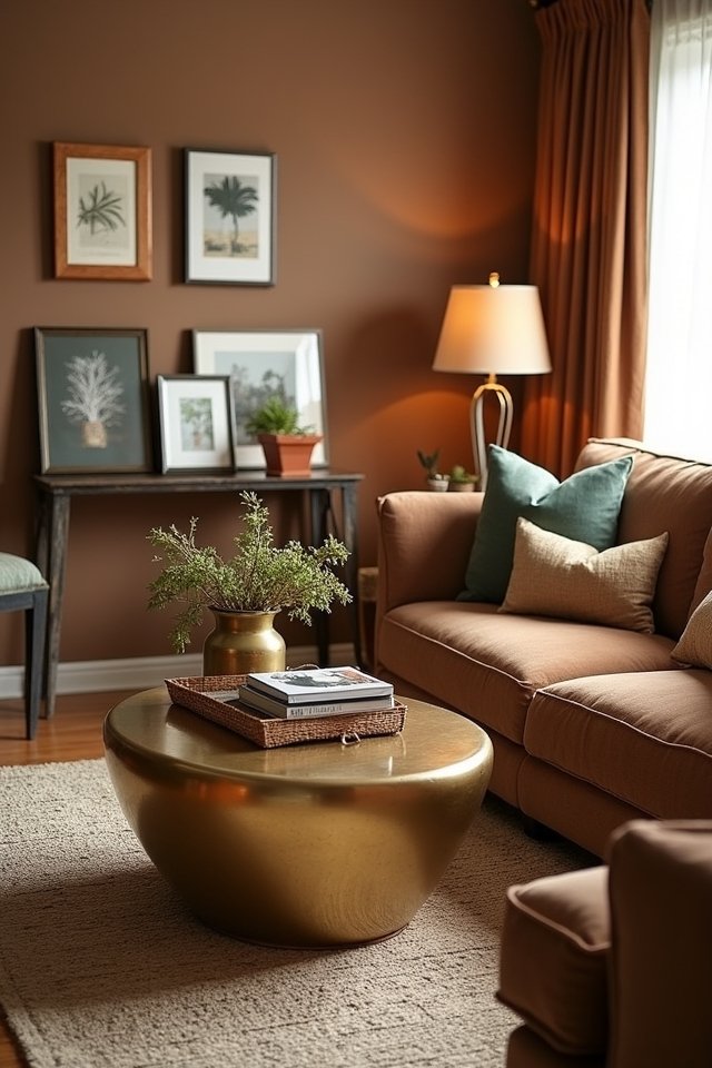 metallic accents for elegance