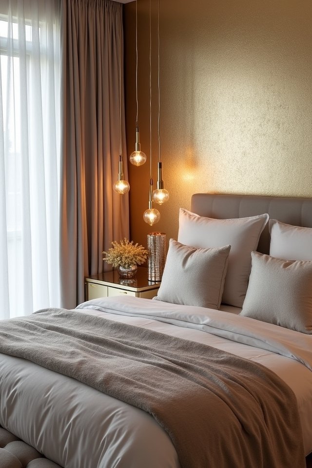 metallic accents for elegance