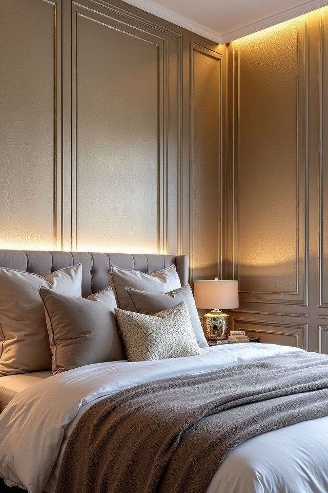 metallic accents for glamour