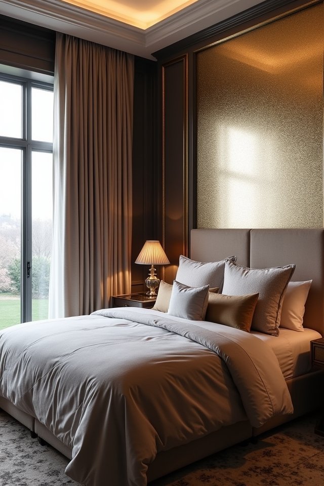 metallic accents for glamour