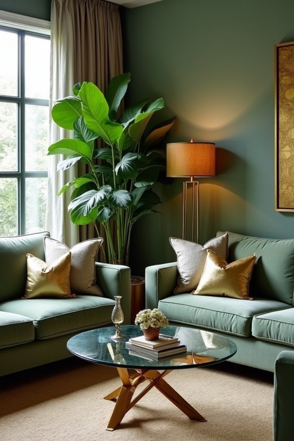 metallic accents for glamour
