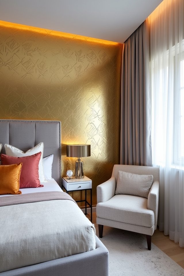 metallic finishes for glamour