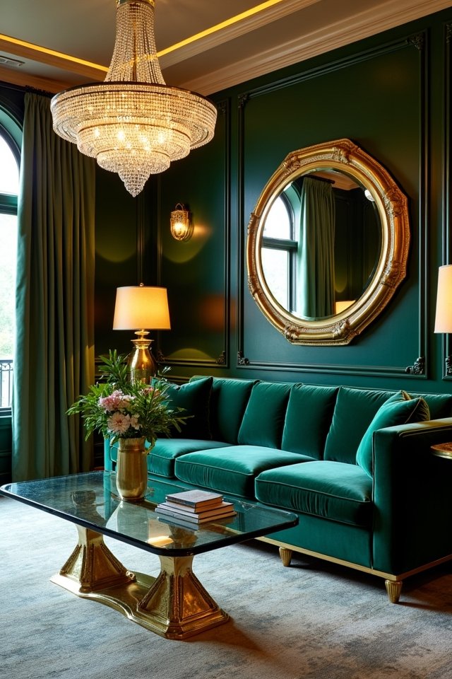 metallic glamour enhances decor