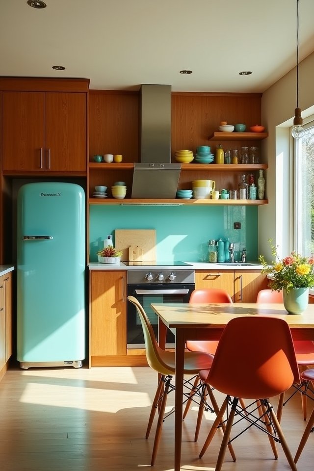 mid century modern kitchen vibe