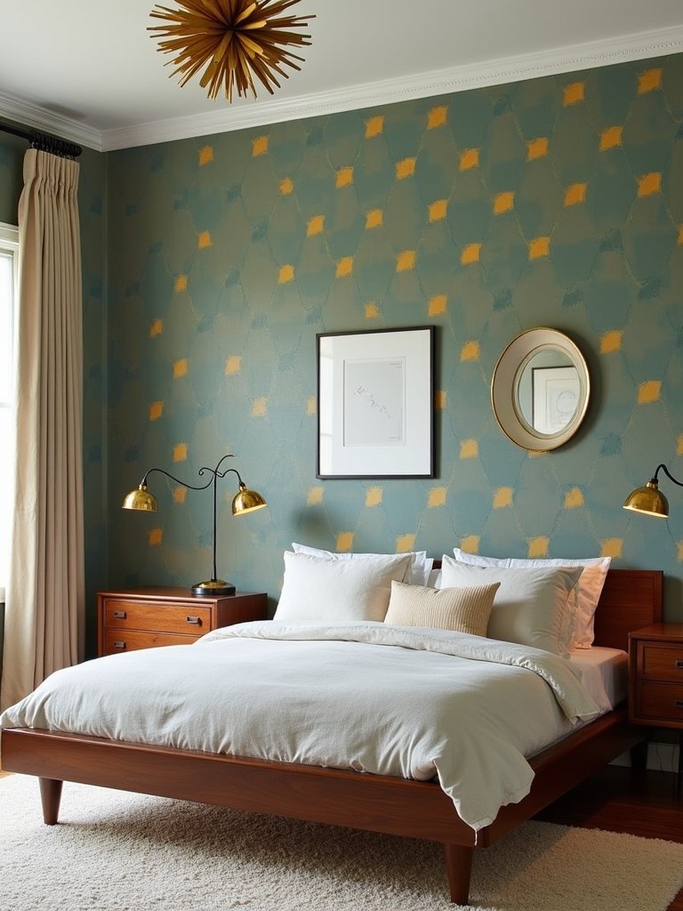 mid century modern wallpaper charm