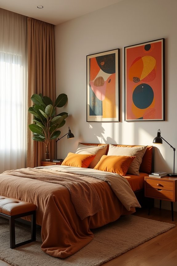 mid century wall art decor