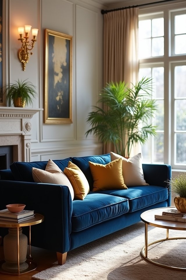 midnight blue and gold elegance
