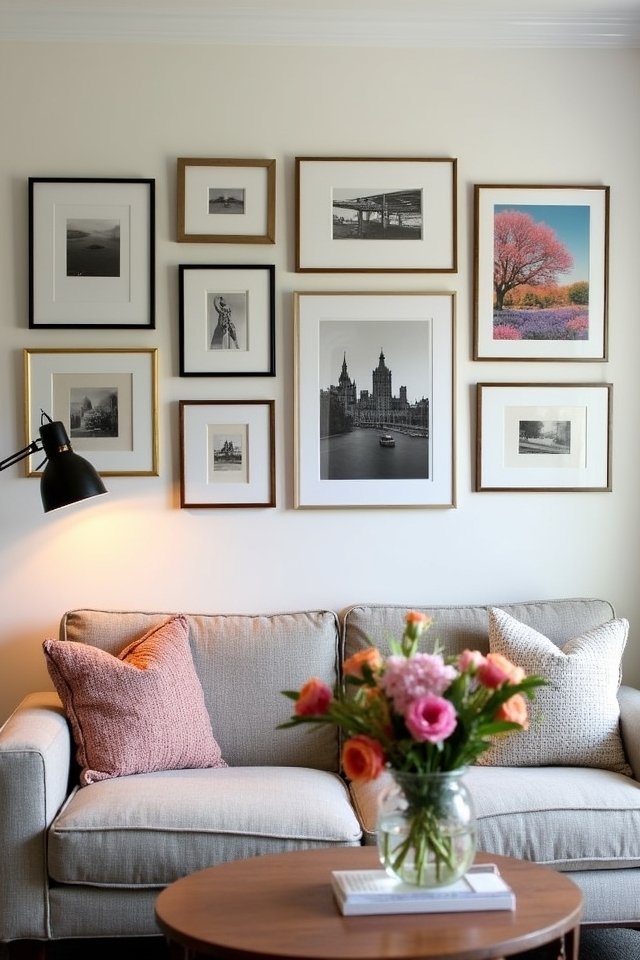 mini gallery wall creation