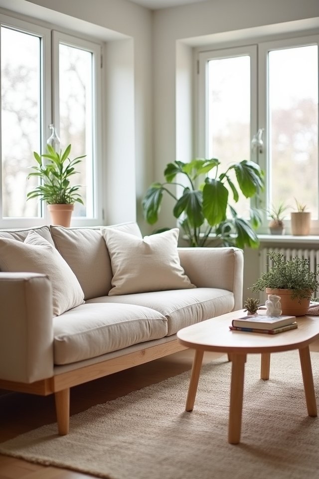 minimalism with neutral accents