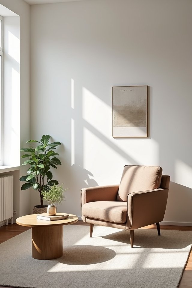 minimalist accent chair design