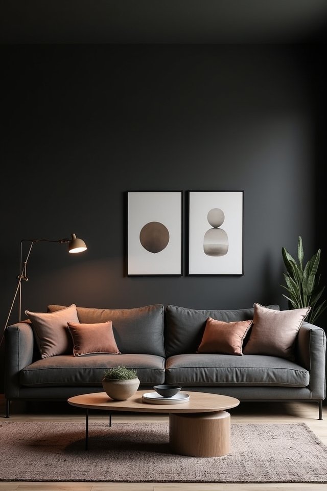 minimalist artwork enhances serenity