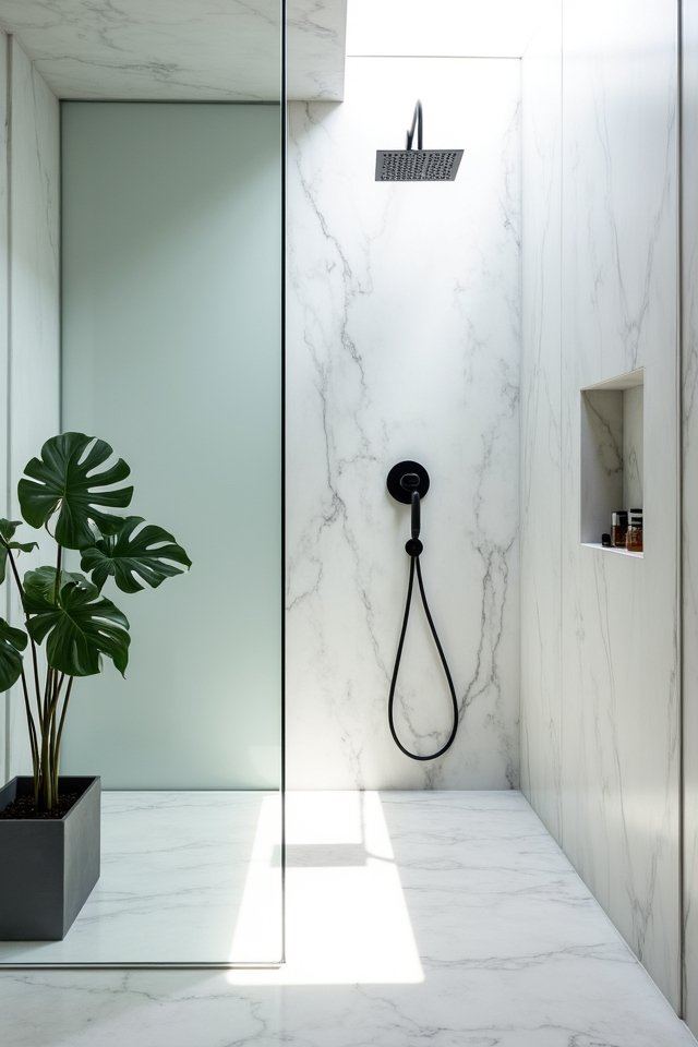 minimalist bathroom shower design