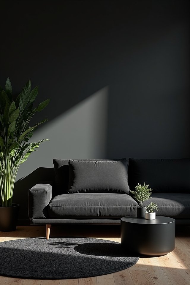minimalist black furniture elegance