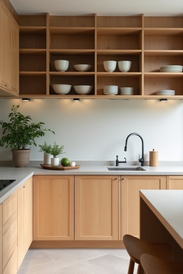 minimalist cabinetry for tranquility