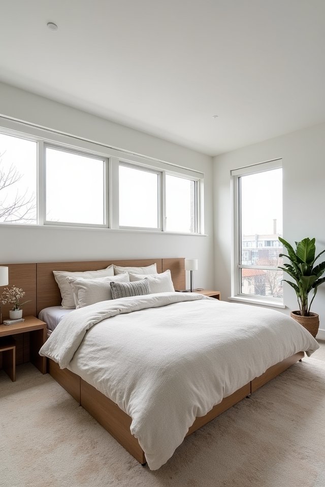 minimalist chic bedroom design