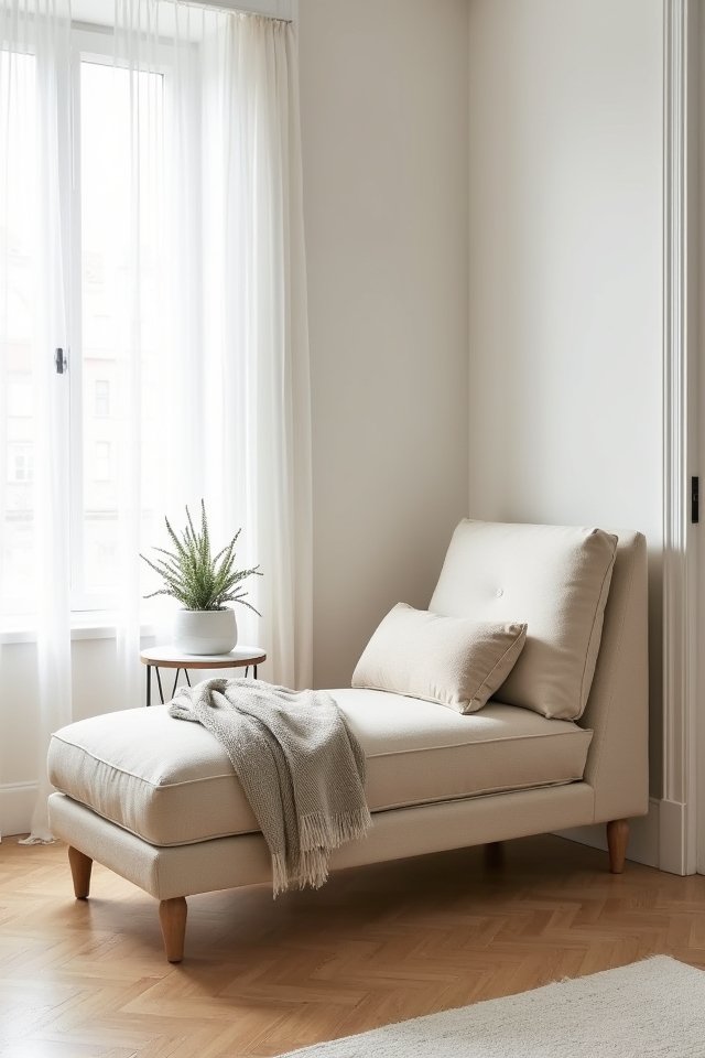 minimalist chic living space