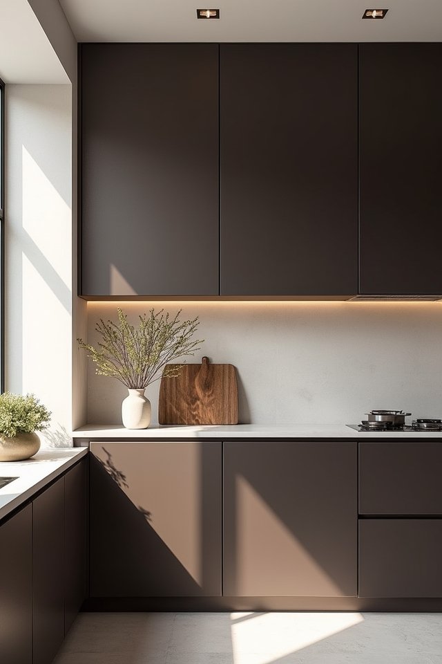 minimalist dark chocolate elegance