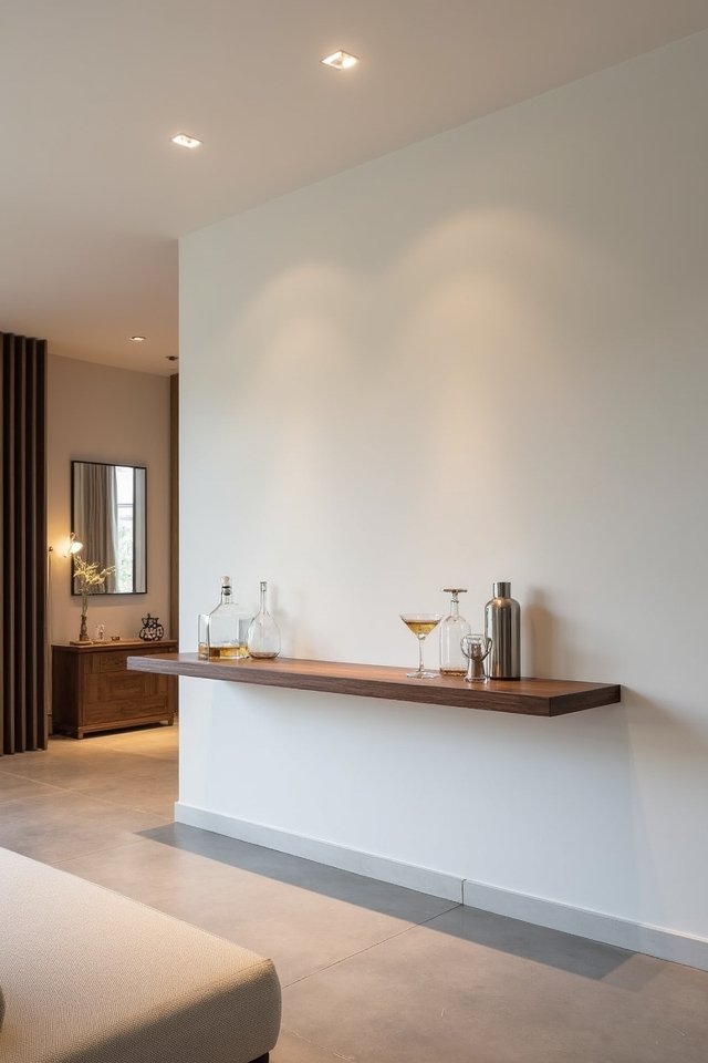 minimalist floating bar elegance