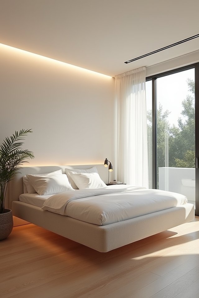 minimalist floating bed benefits