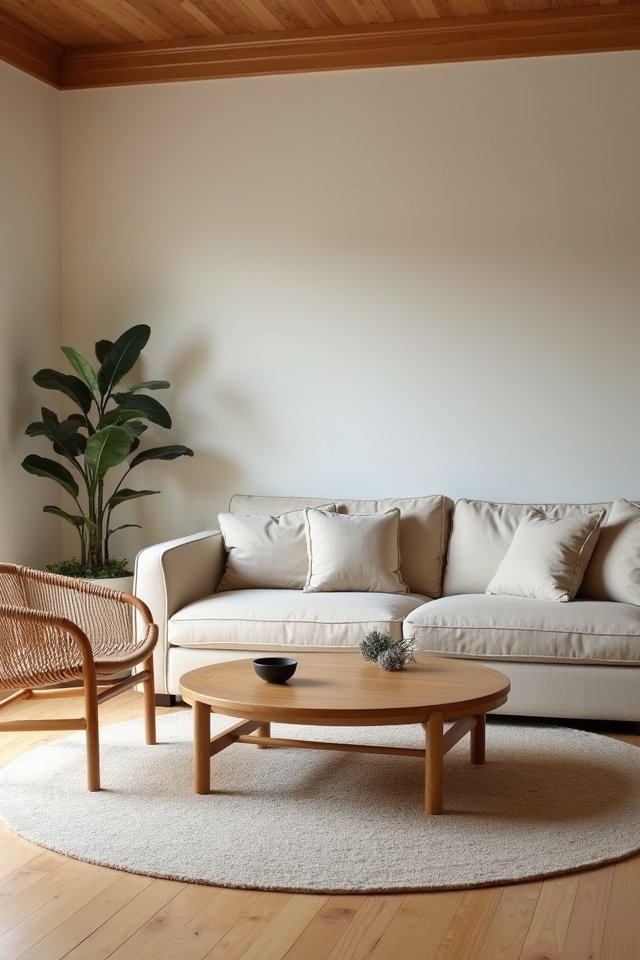 minimalist furnishings for tranquility