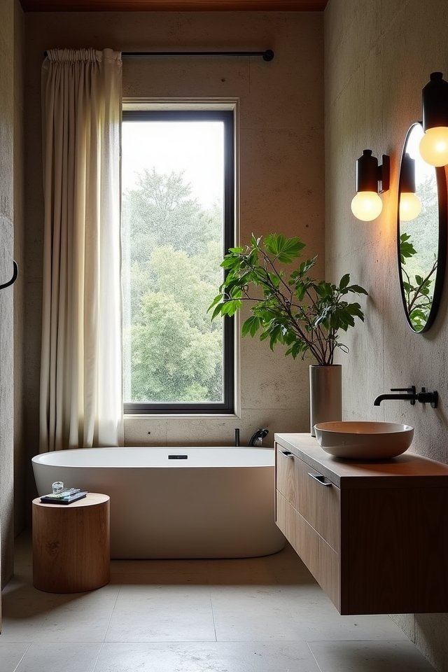 minimalist lighting enhances ambiance