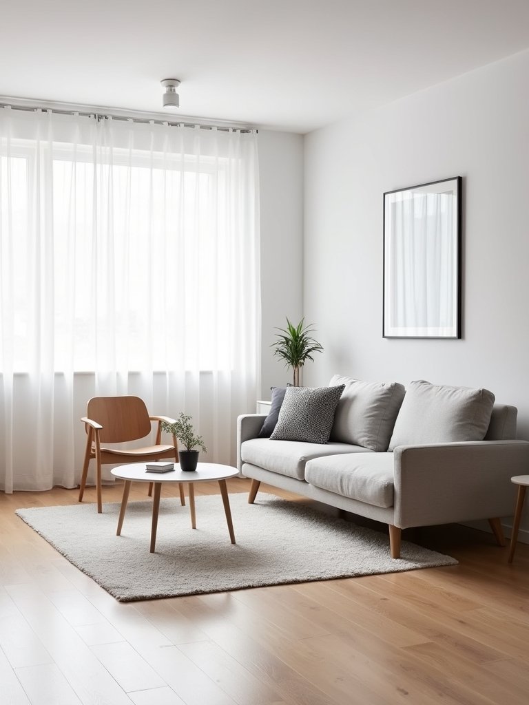 minimalist nordic living room