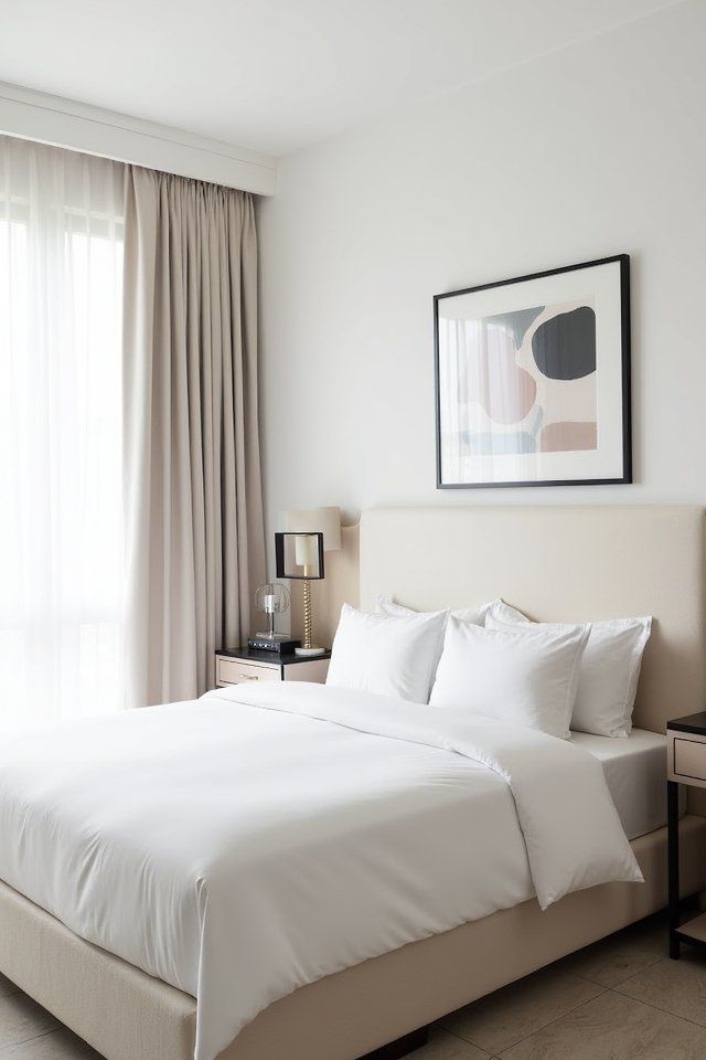 minimalist organized bedroom oasis