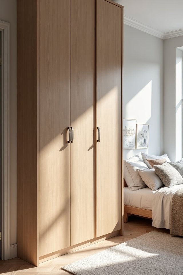 minimalist scandinavian wardrobe design