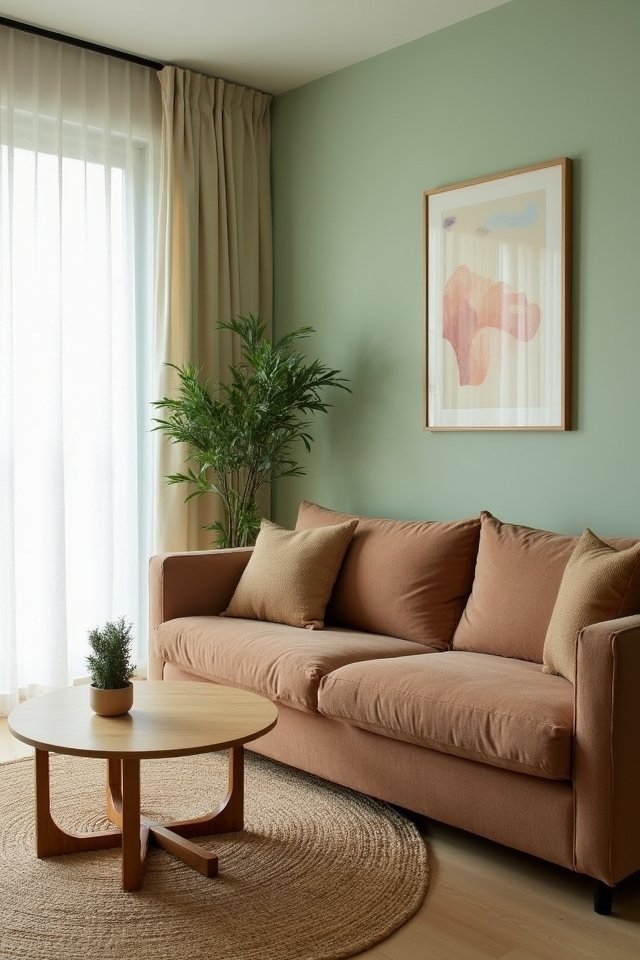 minimalist serene living space