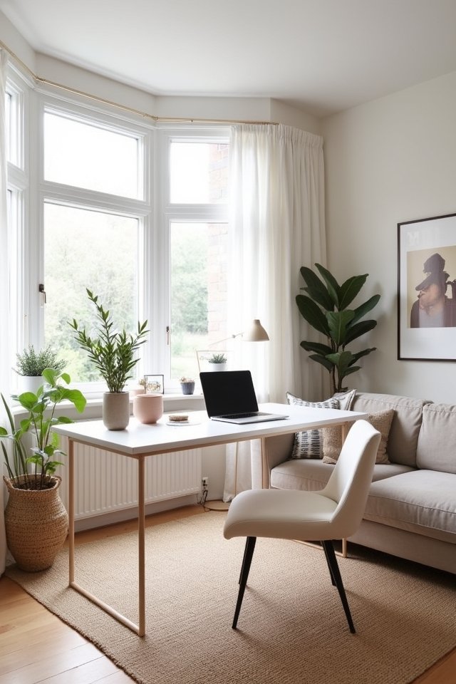 minimalist workspace for creativity