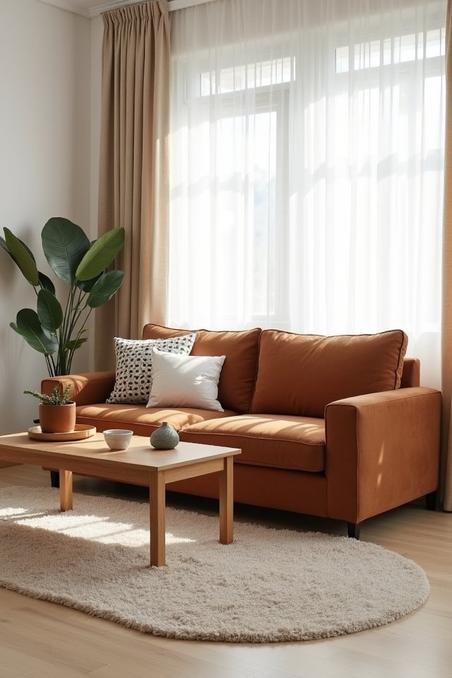 minimalistic decor highlights sofa