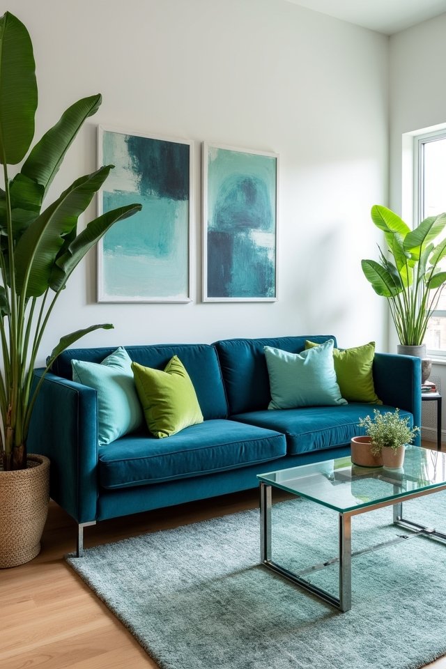 mint and navy elegance