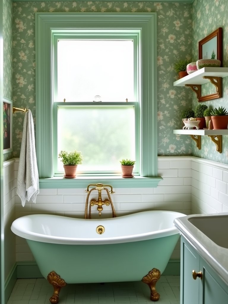 mint green bathroom sanctuary