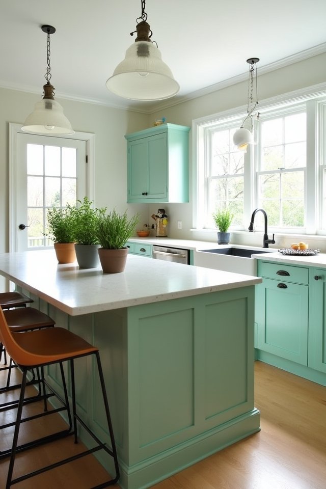 mint green culinary hub