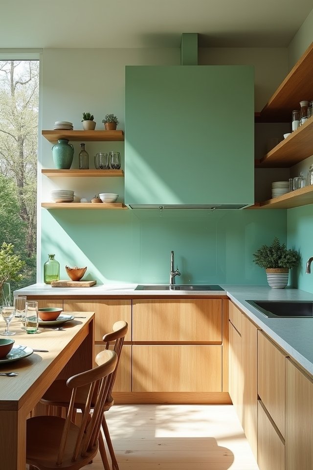 mint green wood harmony