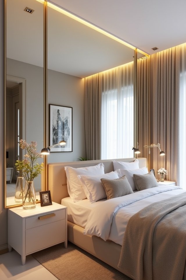 mirror panels expand space