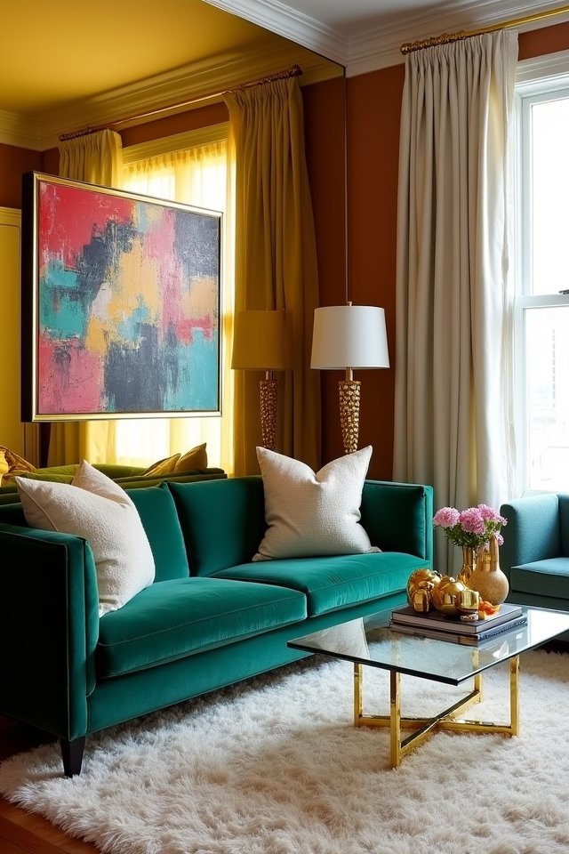 mirrored finishes enhance luxury