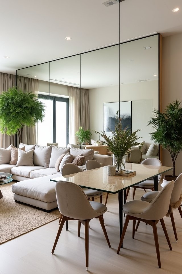 mirrors brighten and expand